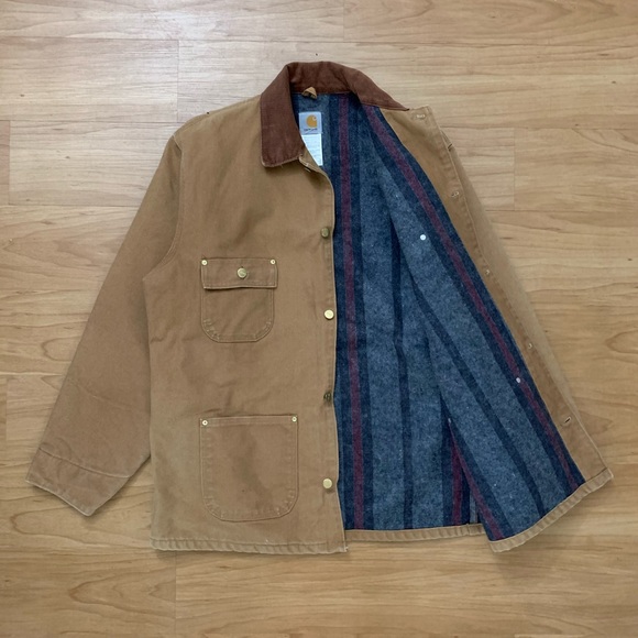 🥧Vintage Carhartt Blanket-Lined Chore Jacket (Sz L) - Picture 2 of 6